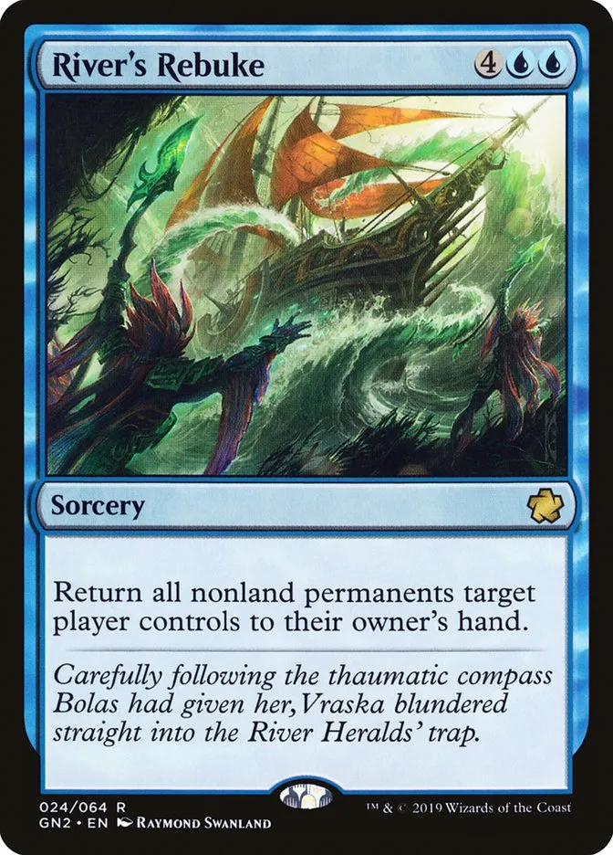 2019 Game Night 2019 River's Rebuke rare #24 rare card image