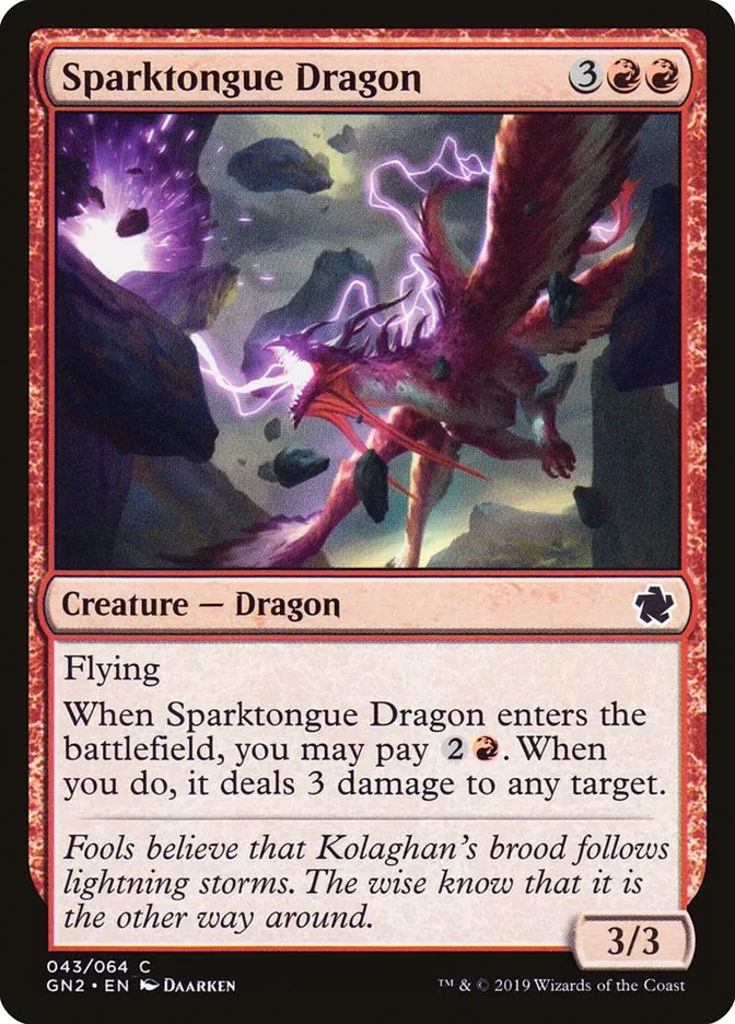 2019 Game Night 2019 Sparktongue Dragon common #43 common card image