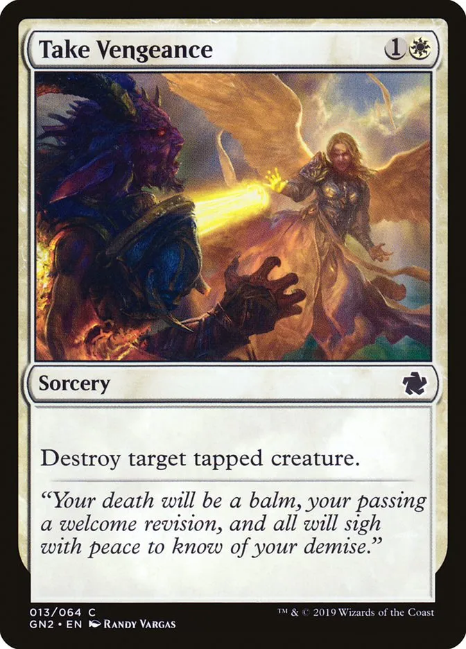 2019 Game Night 2019 Take Vengeance common #13 common card image