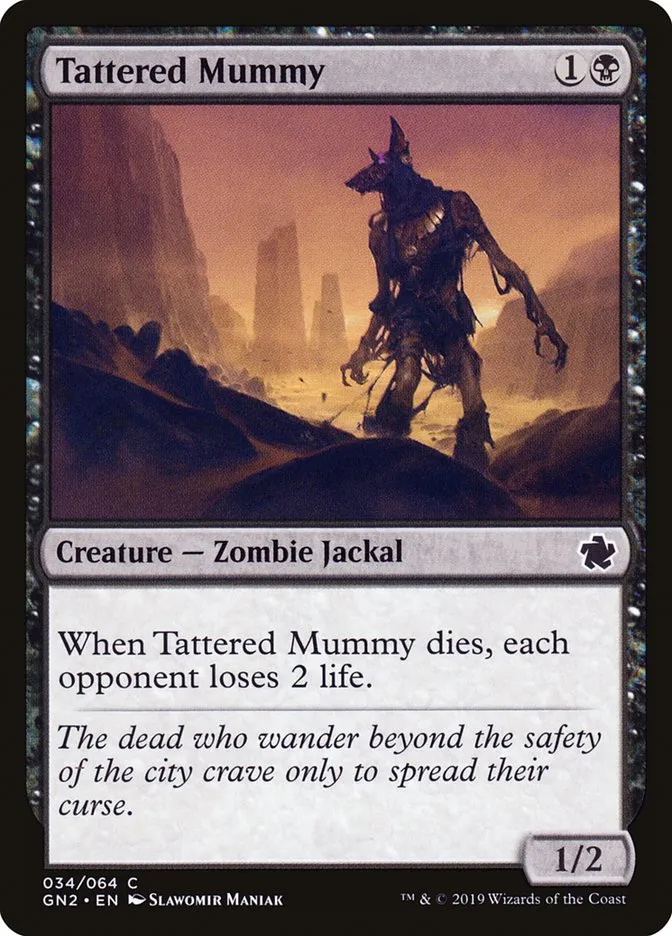 2019 Game Night 2019 Tattered Mummy common #34 common card image