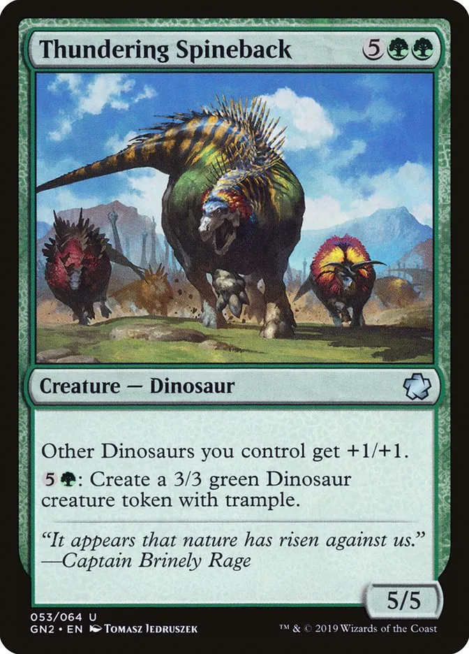 2019 Game Night 2019 Thundering Spineback uncommon #53 uncommon card image