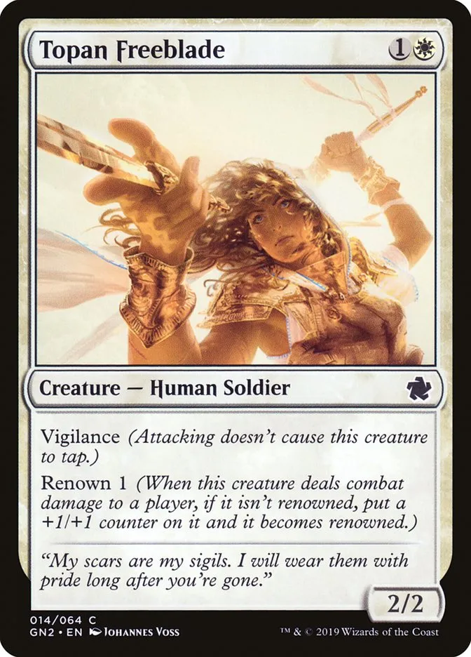 2019 Game Night 2019 Topan Freeblade common #14 common card image