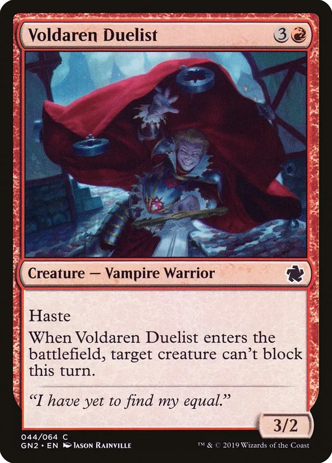 2019 Game Night 2019 Voldaren Duelist common #44 common card image