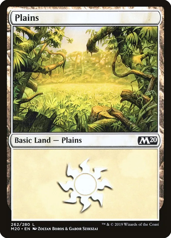 2019 Core Set 2020 Plains common #262 common card image