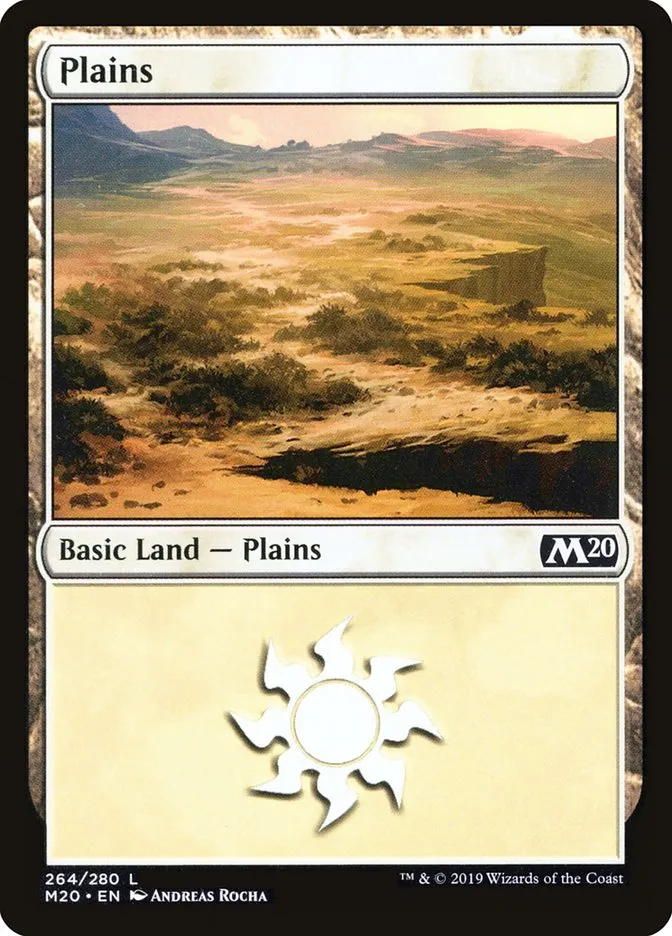 2019 Core Set 2020 Plains common #264 common card image
