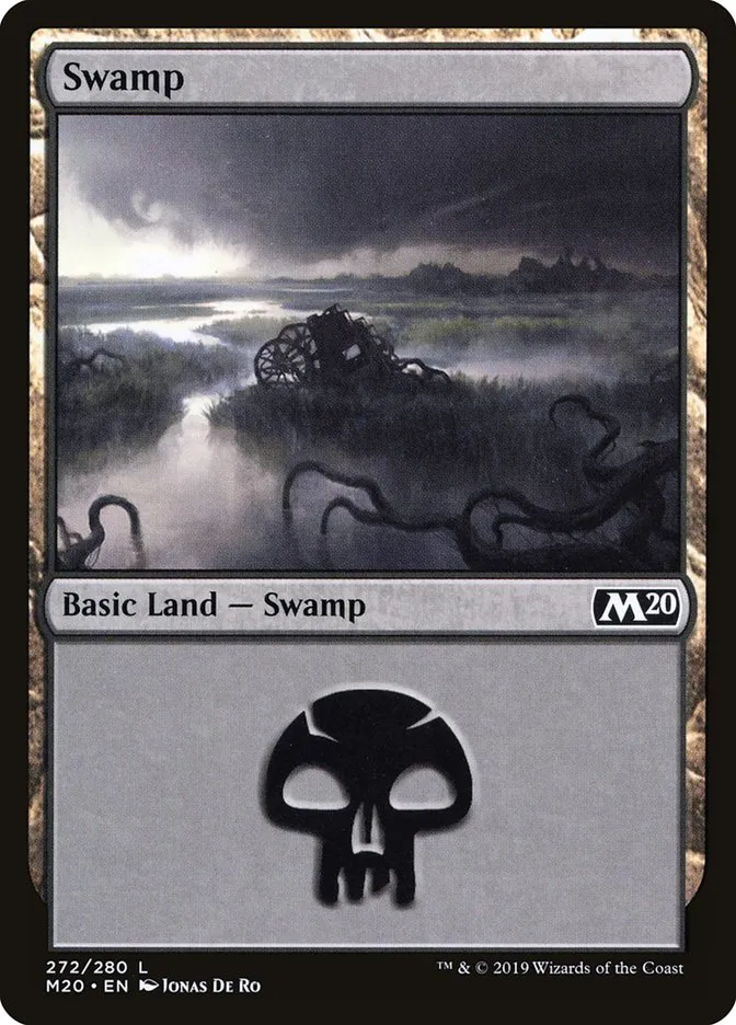 2019 Core Set 2020 Swamp common #272 common card image