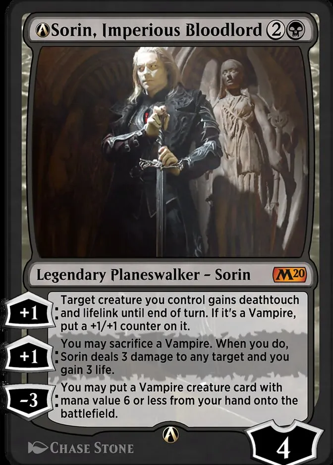 2019 Core Set 2020 A-Sorin, Imperious Bloodlord #A-115 mythic card image