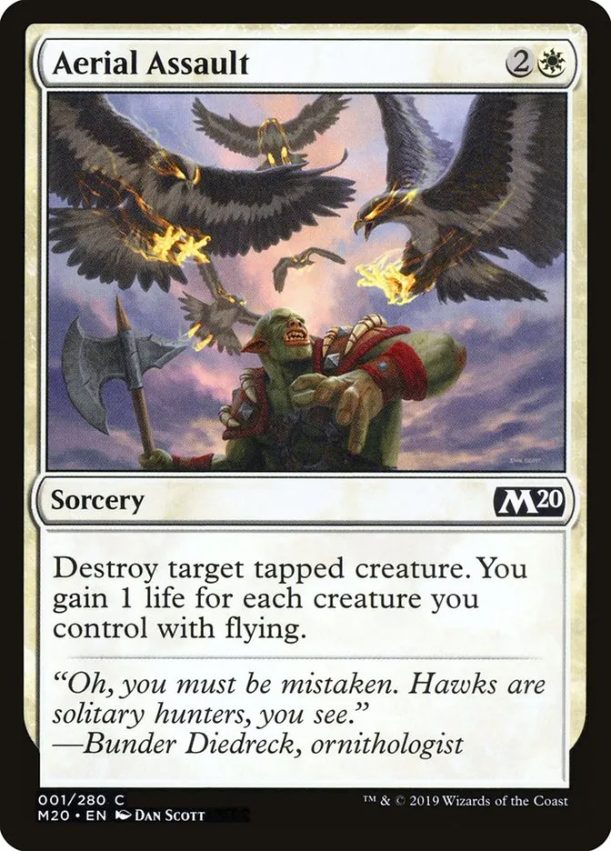 2019 Core Set 2020 Aerial Assault [Foil] common #1 common card image