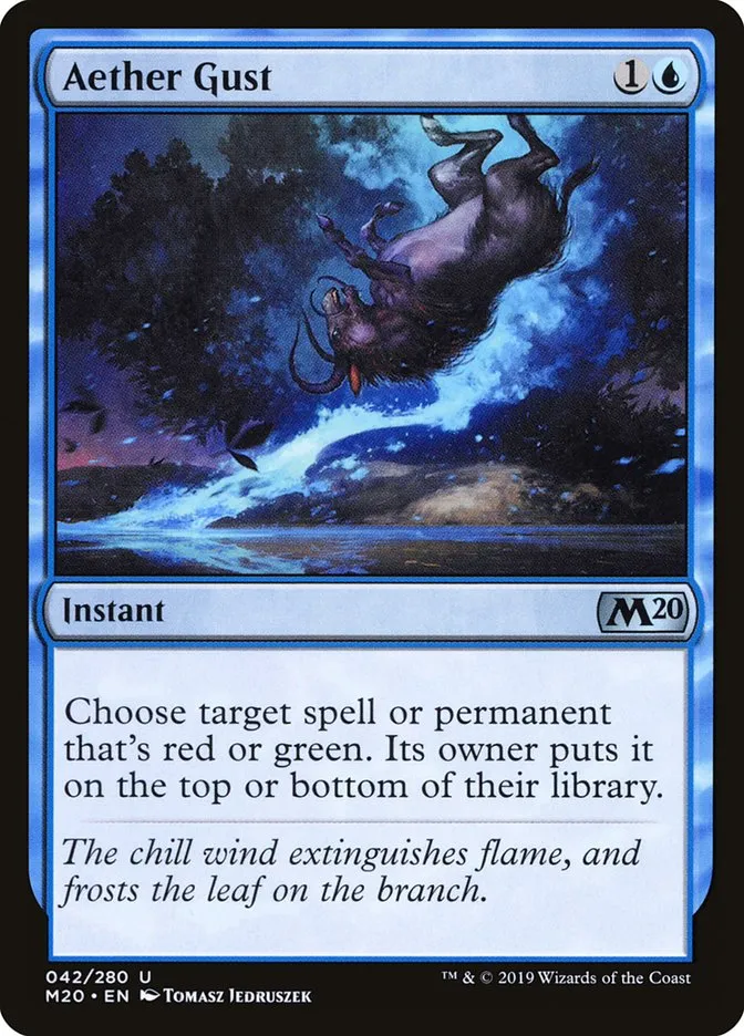 2019 Core Set 2020 Aether Gust uncommon #42 uncommon card image