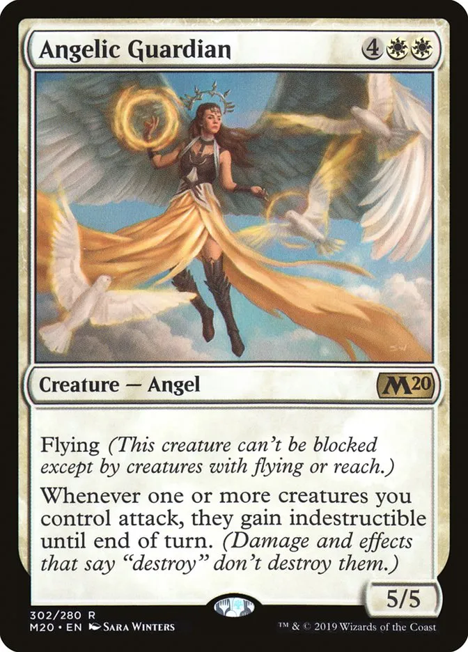 2019 Core Set 2020 Angelic Guardian #302 rare card image