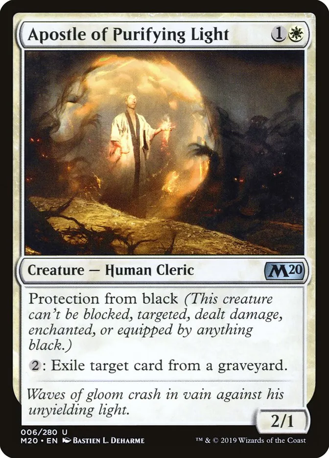 2019 Core Set 2020 Apostle of Purifying Light [Foil] uncommon #6 uncommon card image