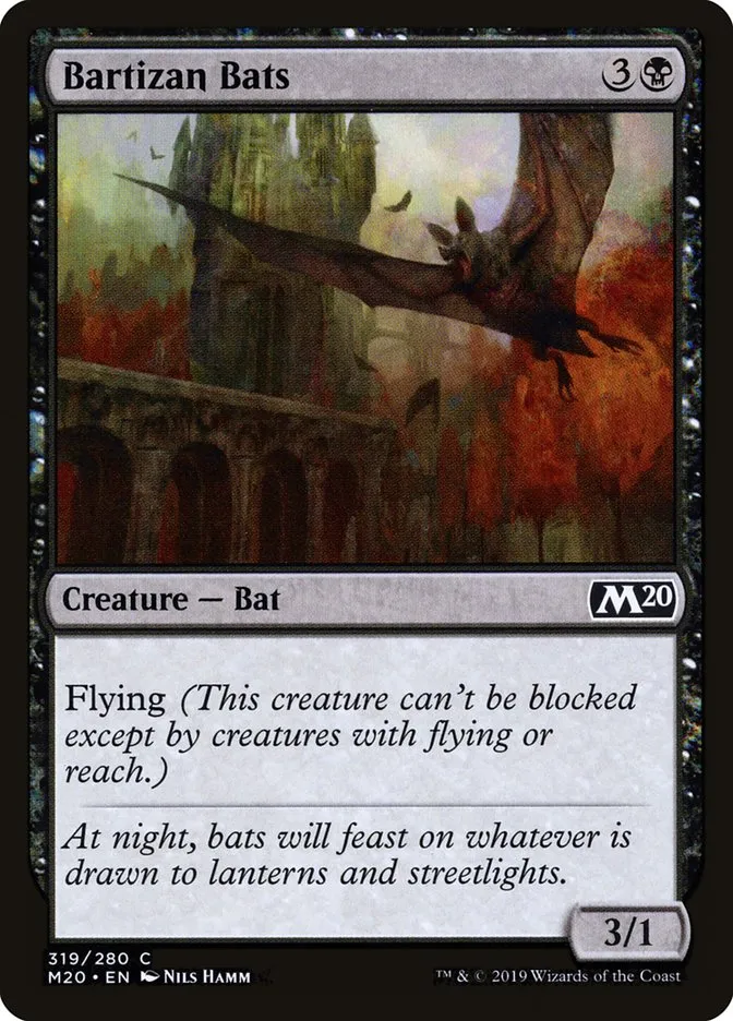2019 Core Set 2020 Bartizan Bats common #319 common card image