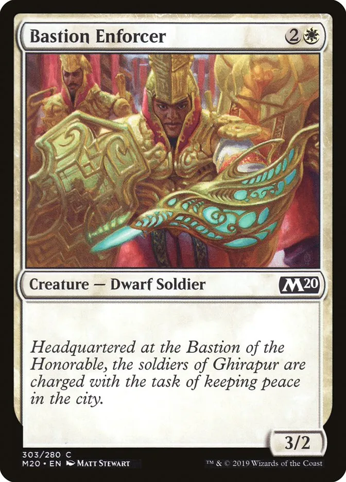 2019 Core Set 2020 Bastion Enforcer common #303 common card image