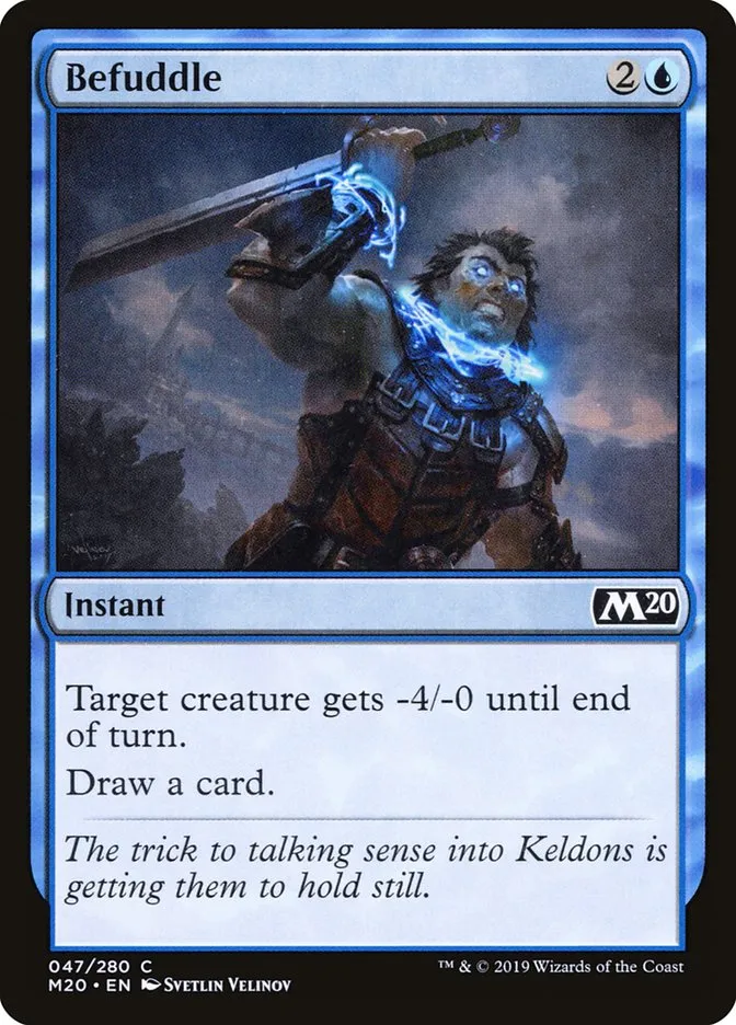 2019 Core Set 2020 Befuddle common #47 common card image