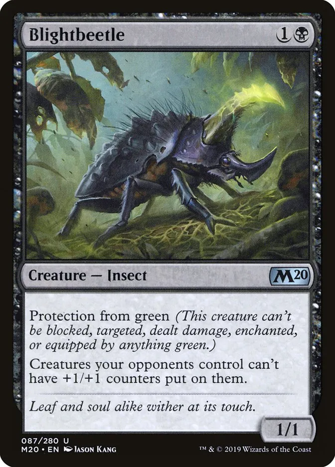 2019 Core Set 2020 Blightbeetle uncommon #87 uncommon card image