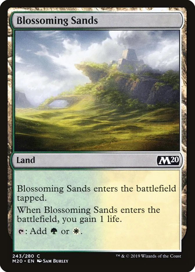 2019 Core Set 2020 Blossoming Sands common #243 common card image