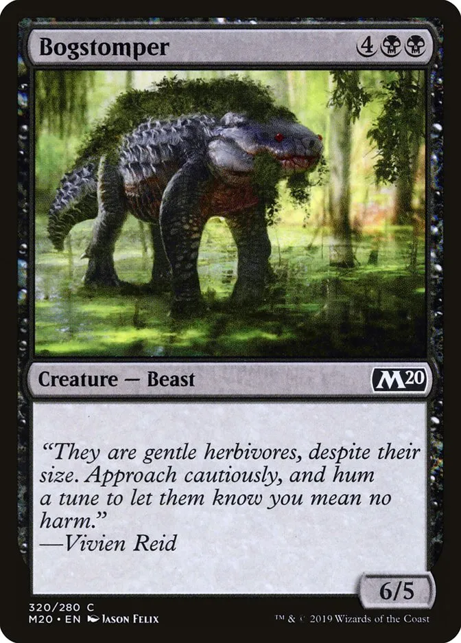 2019 Core Set 2020 Bogstomper common #320 common card image