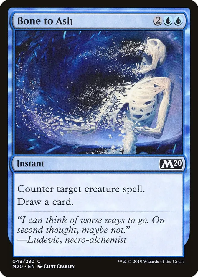 2019 Core Set 2020 Bone to Ash common #48 common card image