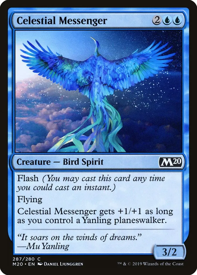 2019 Core Set 2020 Celestial Messenger common #287 common card image