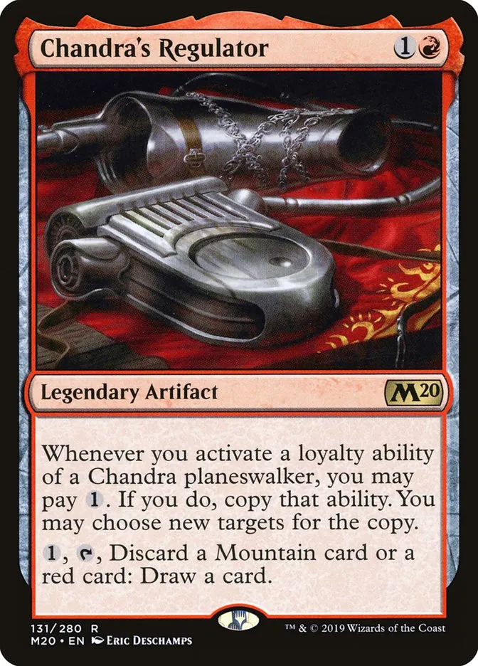 2019 Core Set 2020 Chandra's Regulator rare #131 rare card image