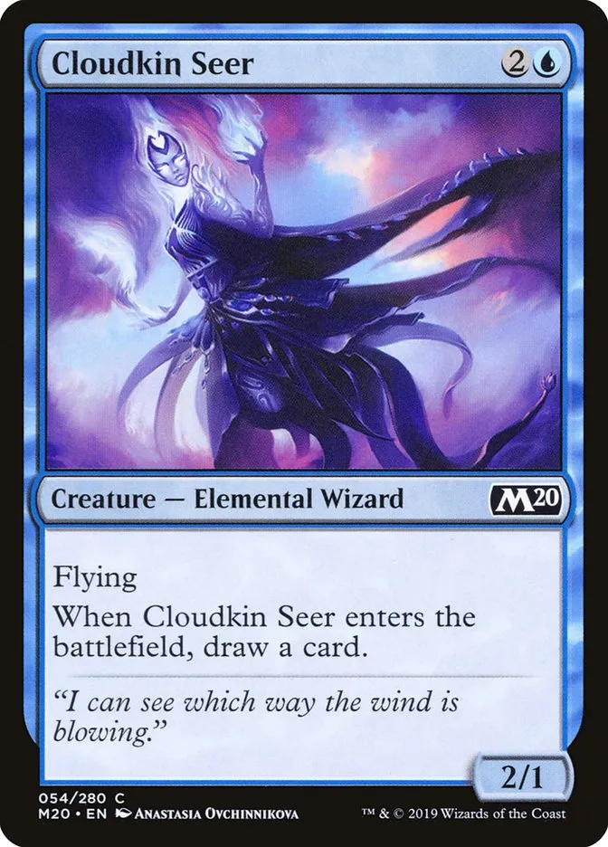 2019 Core Set 2020 Cloudkin Seer common #54 common card image