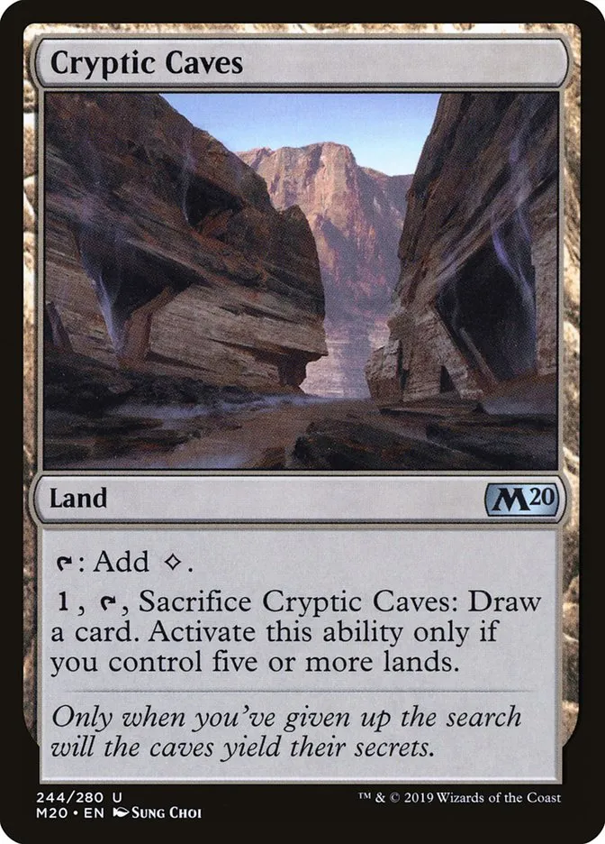 2019 Core Set 2020 Cryptic Caves uncommon #244 uncommon card image