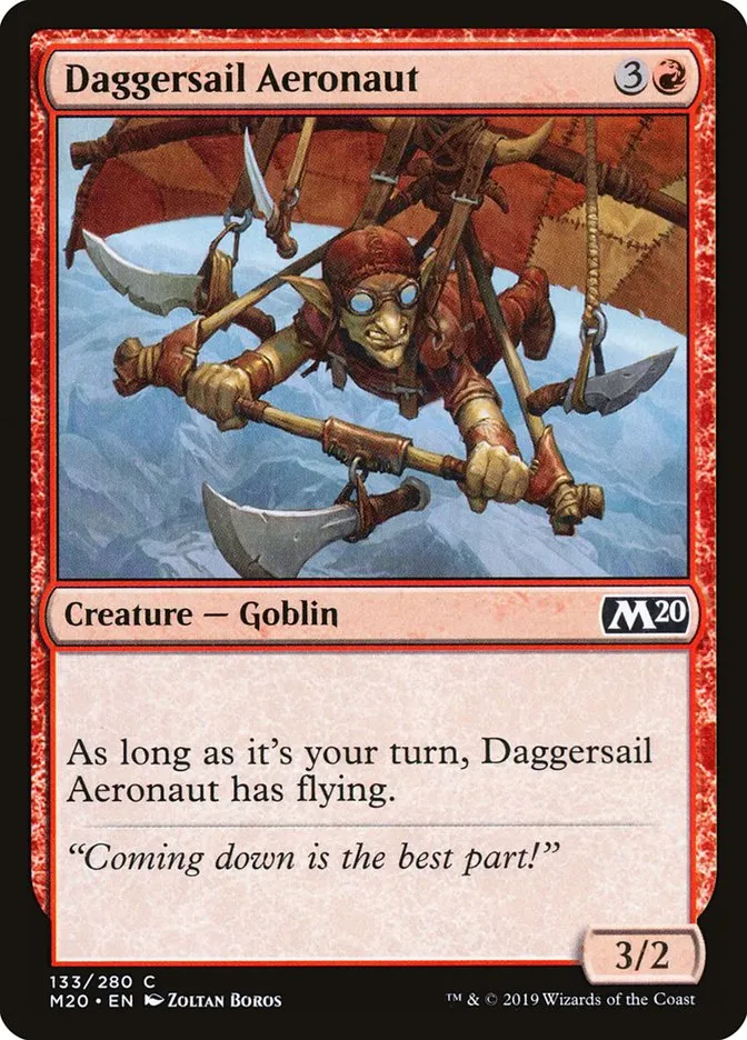 2019 Core Set 2020 Daggersail Aeronaut common #133 common card image