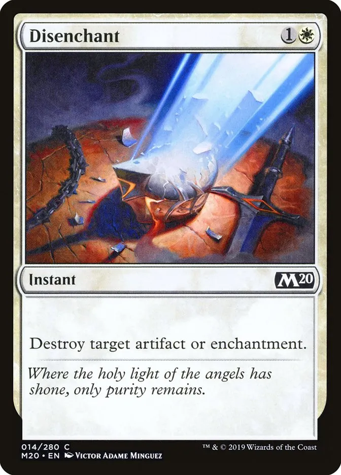 2019 Core Set 2020 Disenchant common #14 common card image