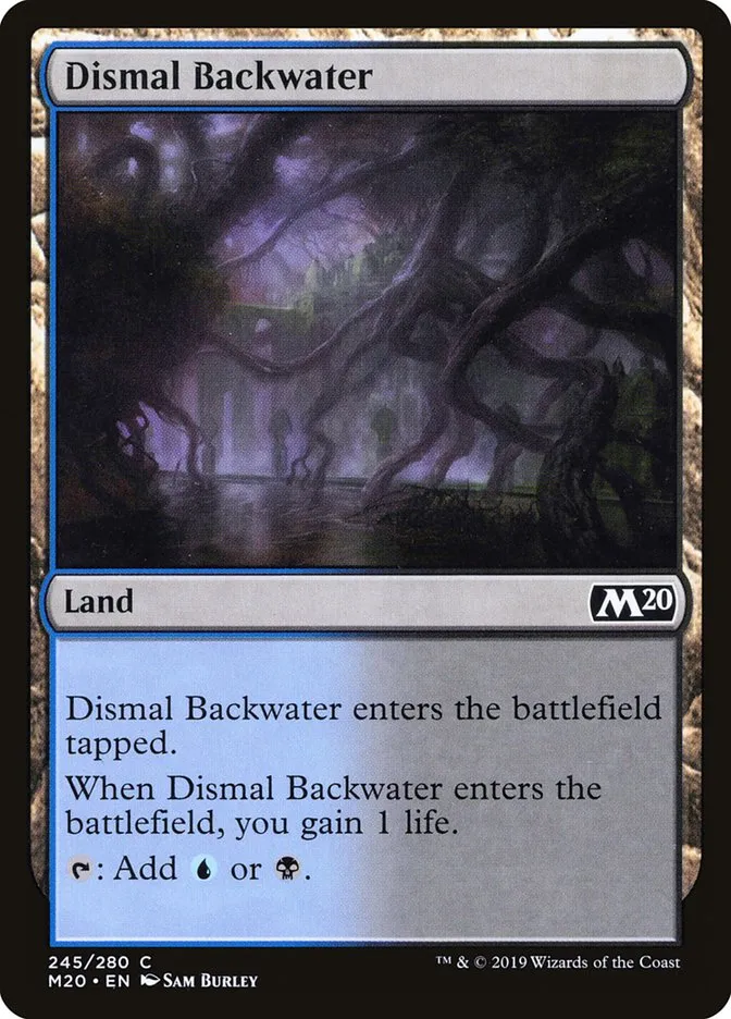 2019 Core Set 2020 Dismal Backwater common #245 common card image