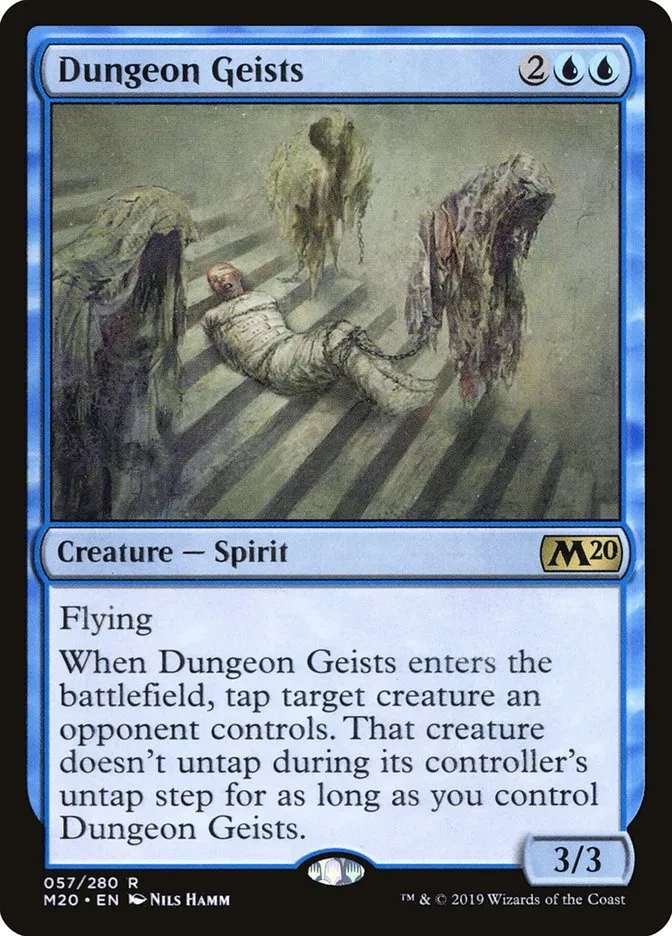2019 Core Set 2020 Dungeon Geists [Foil] rare #57 rare card image