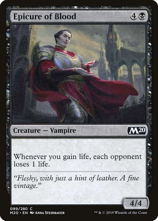2019 Core Set 2020 Epicure of Blood #99 common card image
