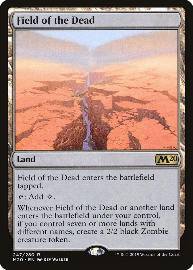 2019 Core Set 2020 Field of the Dead [Foil] rare #247 rare card image