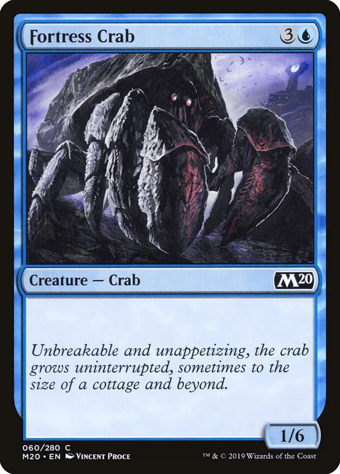 2019 Core Set 2020 Fortress Crab common #60 common card image