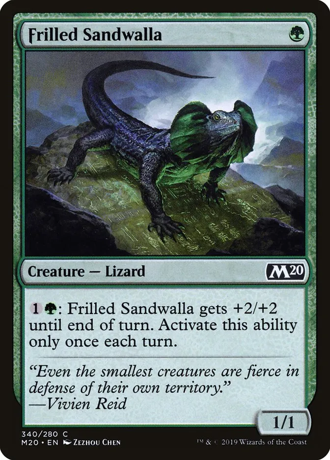 2019 Core Set 2020 Frilled Sandwalla common #340 common card image