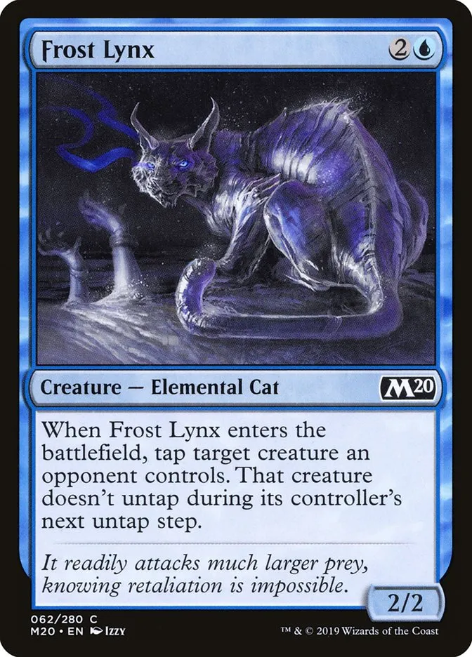 2019 Core Set 2020 Frost Lynx common #62 common card image