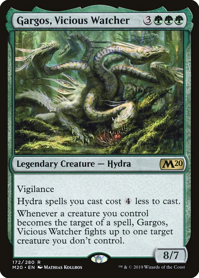 2019 Core Set 2020 Gargos, Vicious Watcher rare #172 rare card image