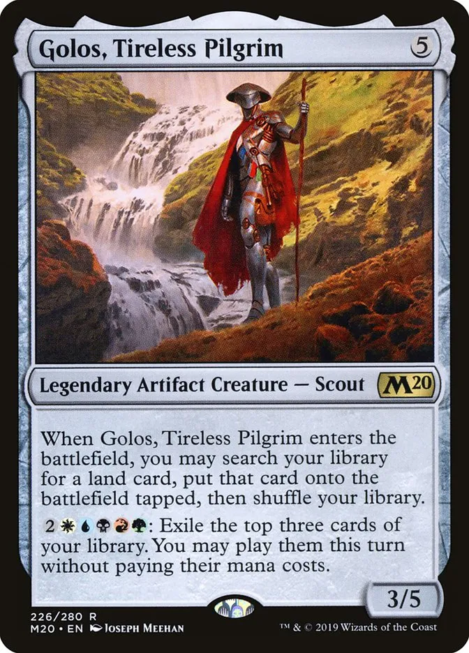 2019 Core Set 2020 Golos, Tireless Pilgrim #226 rare card image