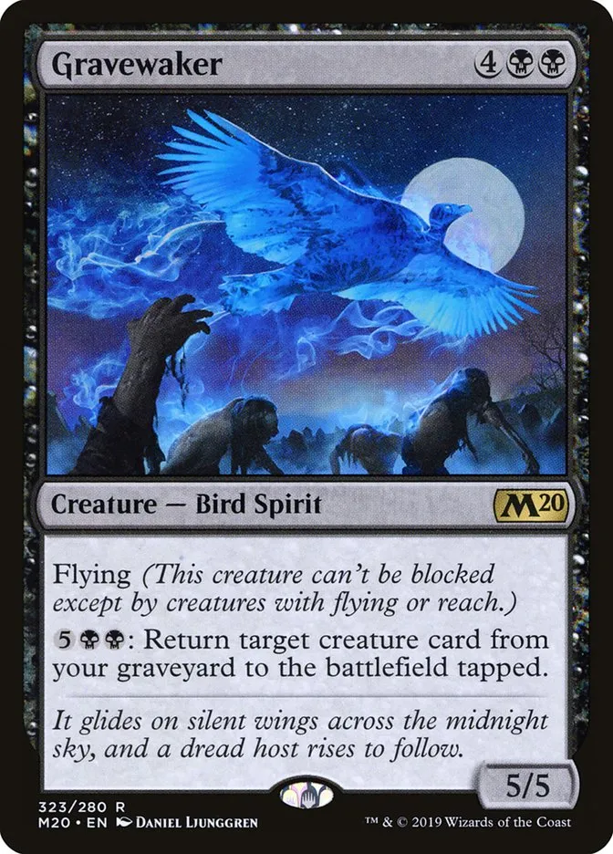 2019 Core Set 2020 Gravewaker rare #323 rare card image