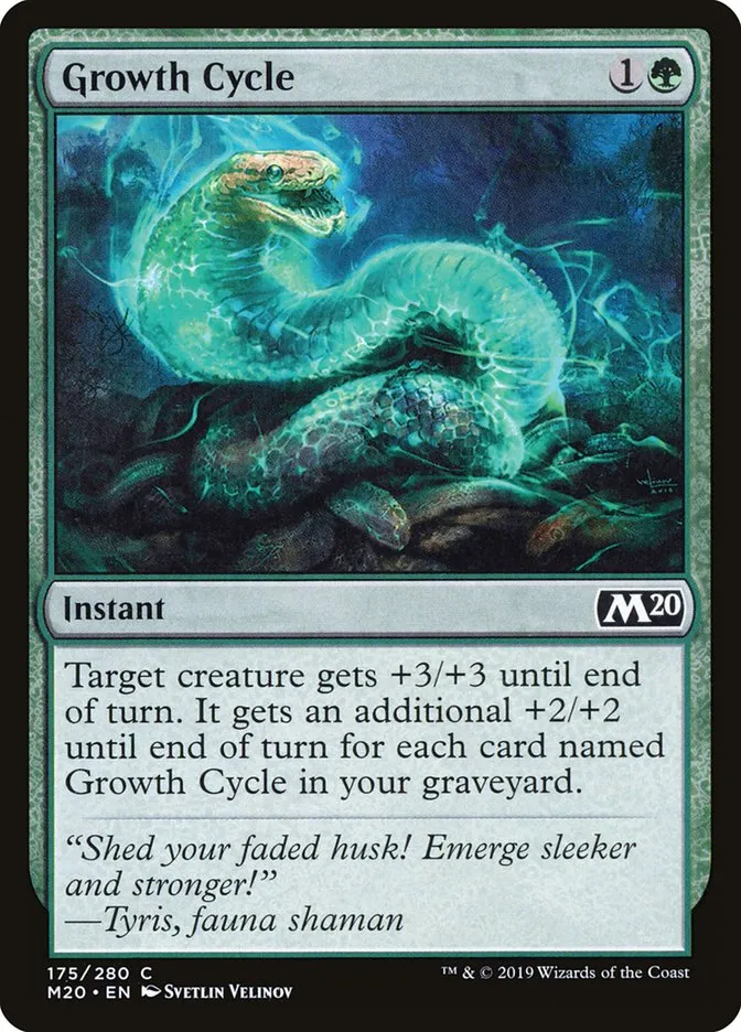 2019 Core Set 2020 Growth Cycle common #175 common card image