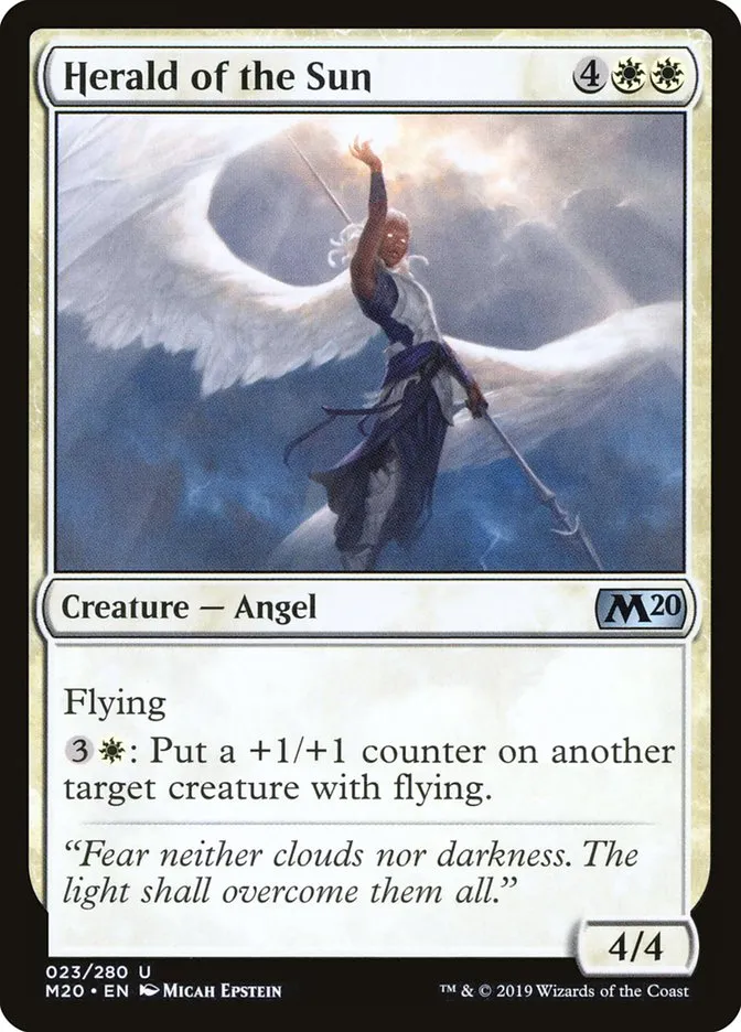 2019 Core Set 2020 Herald of the Sun [Foil] uncommon #23 uncommon card image