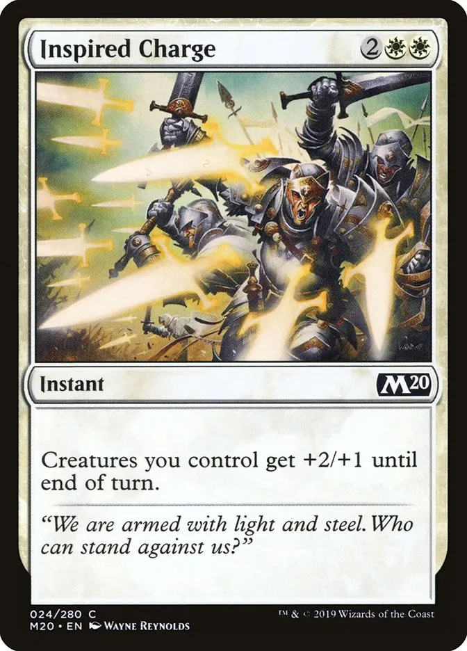 2019 Core Set 2020 Inspired Charge common #24 common card image
