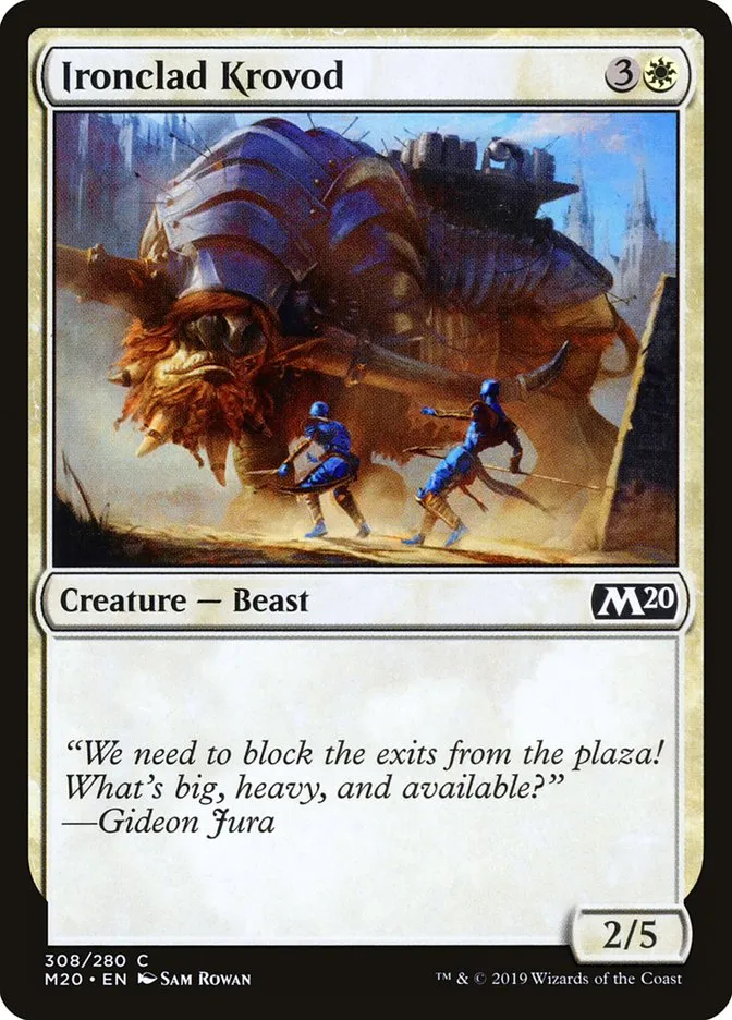 2019 Core Set 2020 Ironclad Krovod common #308 common card image