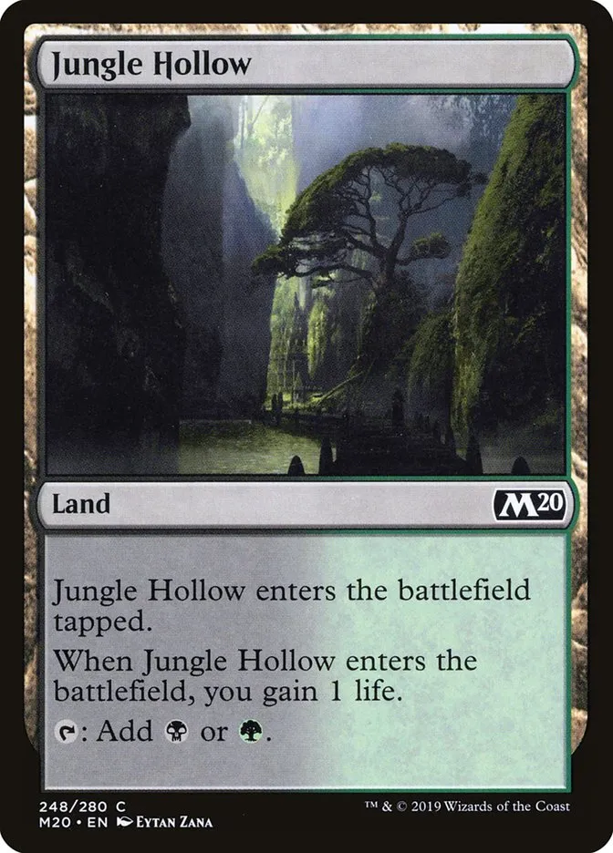 2019 Core Set 2020 Jungle Hollow #248 common card image