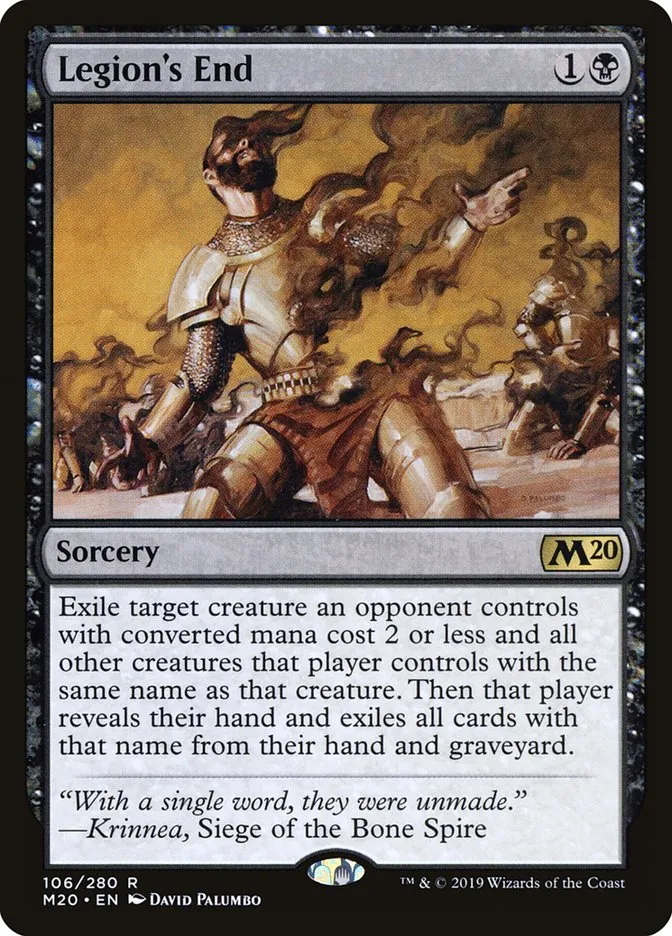 2019 Core Set 2020 Legion's End [Foil Promo] rare #106 rare card image