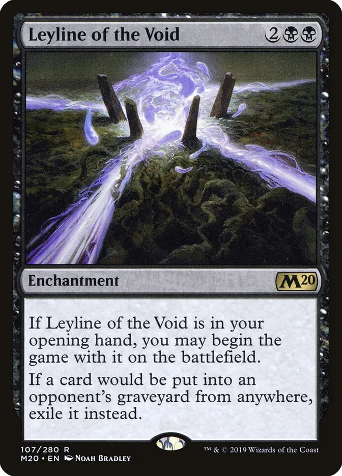 2019 Core Set 2020 Leyline of the Void rare #107 rare card image