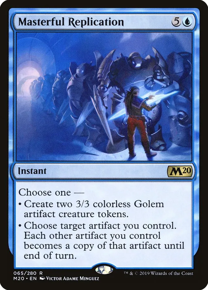2019 Core Set 2020 Masterful Replication rare #65 rare card image