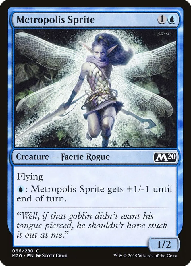 2019 Core Set 2020 Metropolis Sprite common #66 common card image