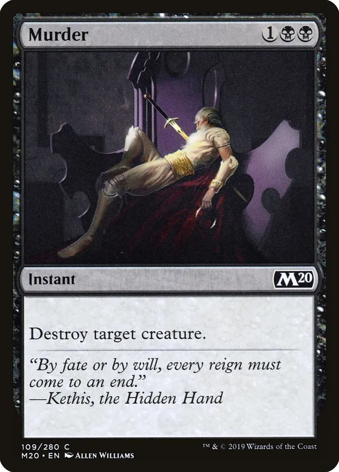 2019 Core Set 2020 Murder common #109 common card image