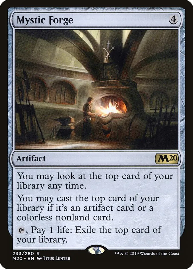 2019 Core Set 2020 Mystic Forge #233 rare card image