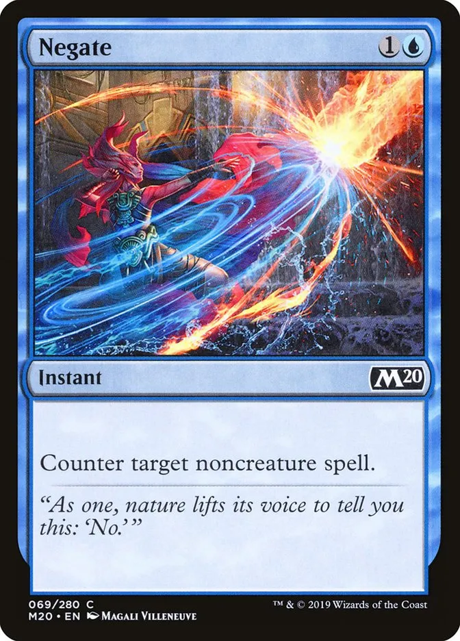 2019 Core Set 2020 Negate common #69 common card image